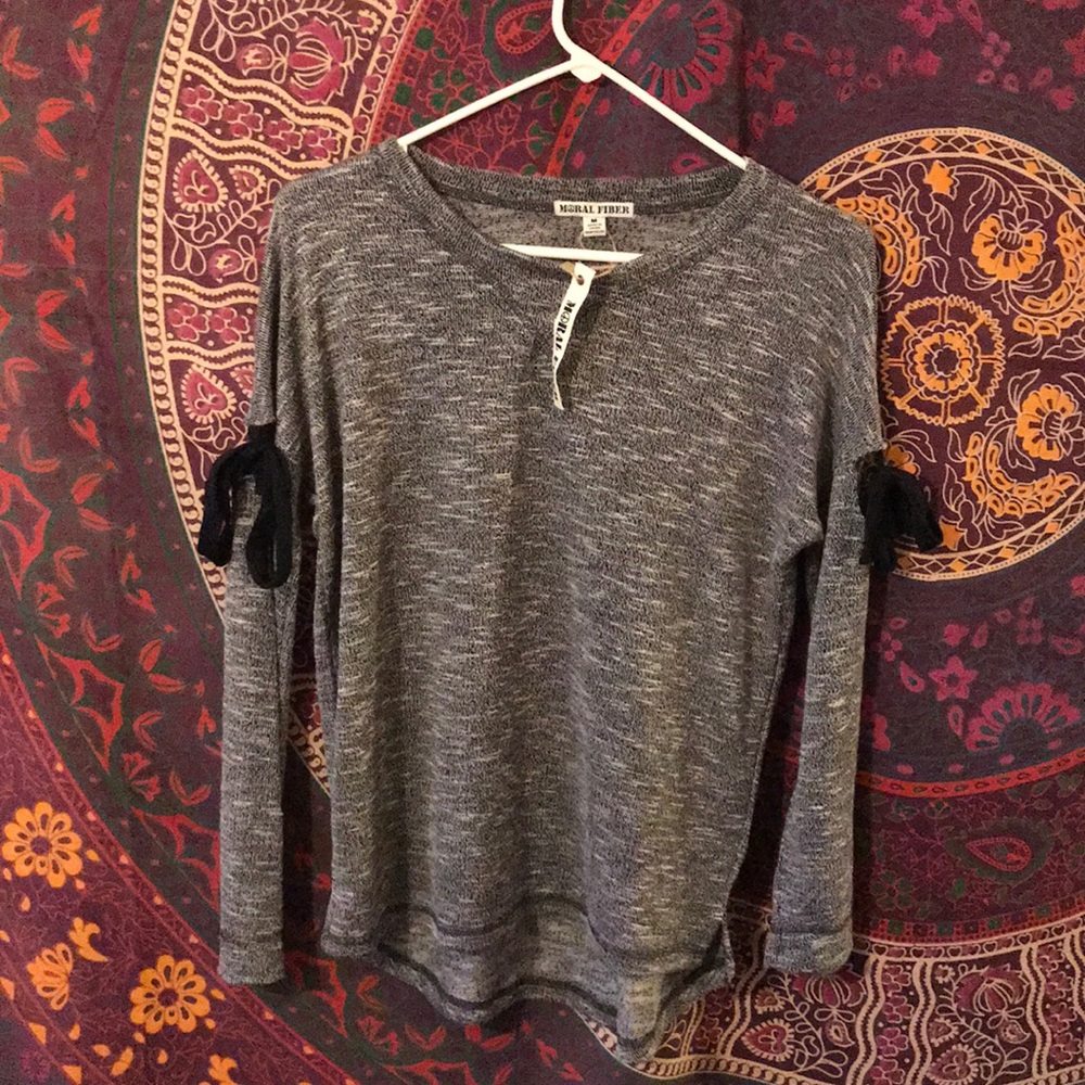 MORAL FIBER Grey Sweater